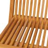 Patio Chairs with Anthracite Cushions 4 pcs Solid Teak Wood