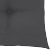 Patio Chairs with Anthracite Cushions 4 pcs Solid Teak Wood