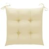 Patio Chairs with Cushions 4 pcs Gray Solid Acacia Wood